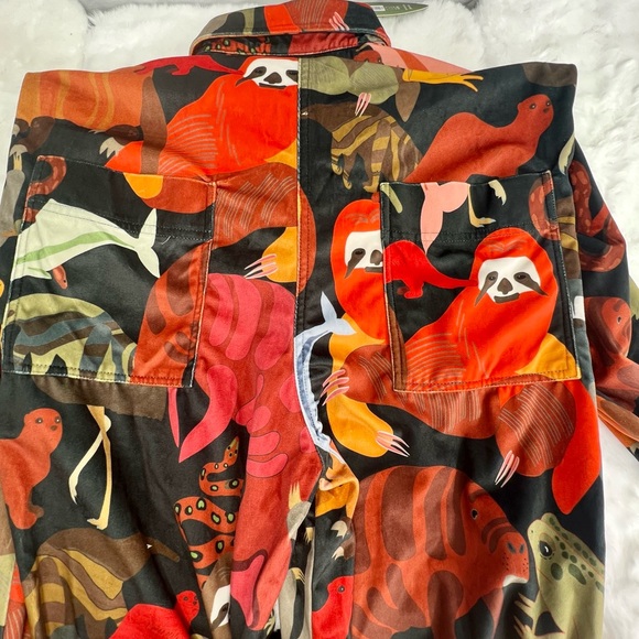 NEW! FARM Rio Amazonian Animals Velour Jumpsuit - Picture 7 of 14